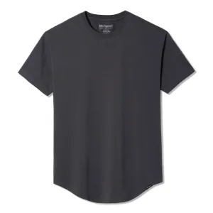021 ESSENTIAL DROP-CUT T-SHIRT - CHARCOAL