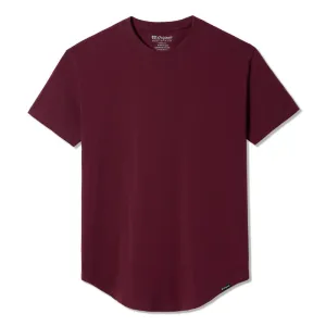 021 ESSENTIAL DROP-CUT T-SHIRT - MAROON
