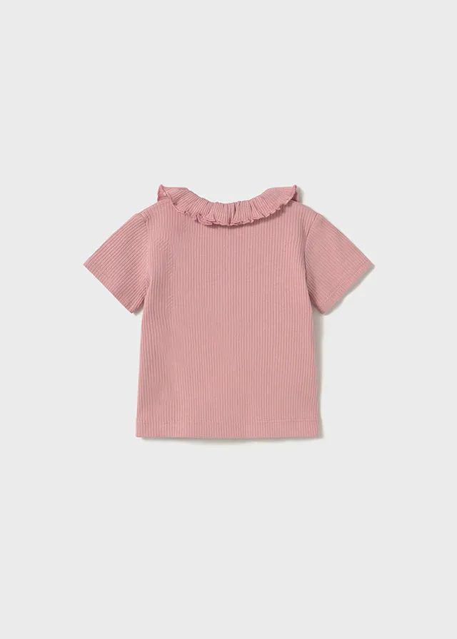 1104 Mayoral Ribbed Collared T-Shirt