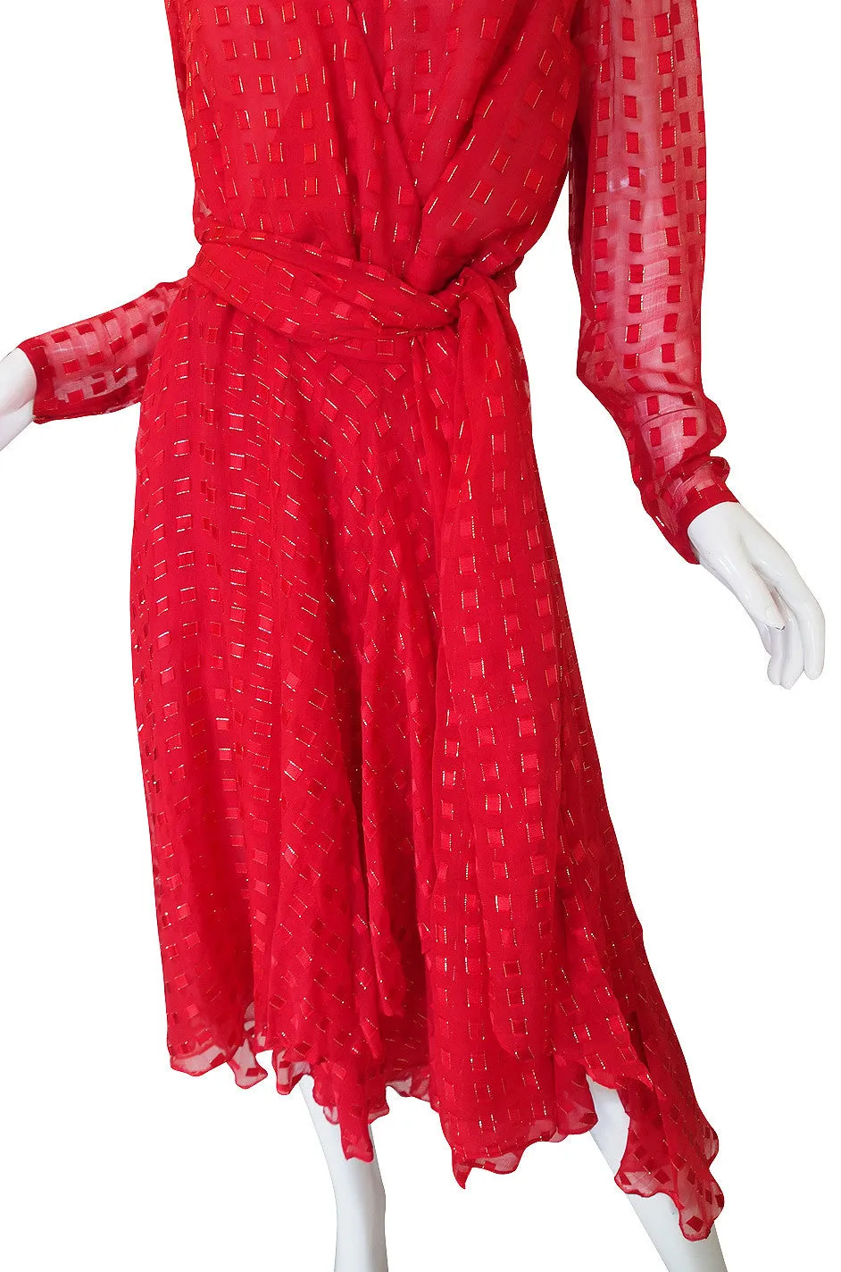 1978 Numbered Dior Patron Original Silk Dress Set