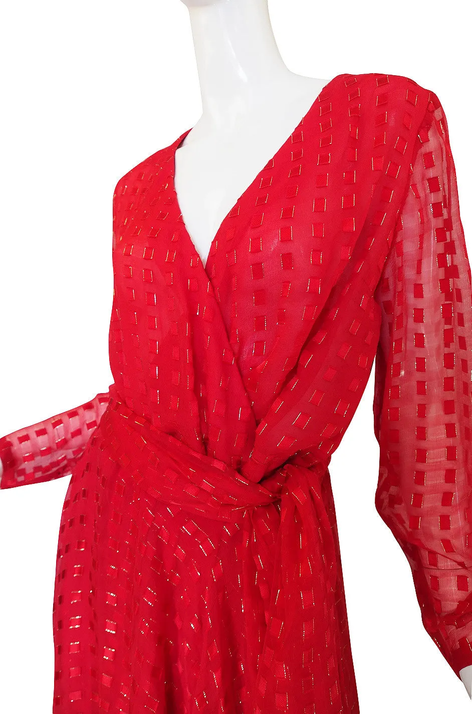 1978 Numbered Dior Patron Original Silk Dress Set