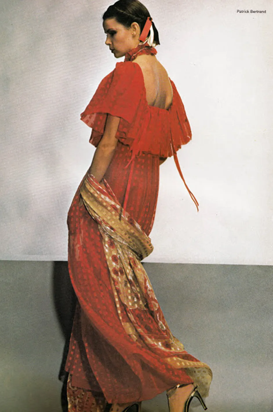 1978 Numbered Dior Patron Original Silk Dress Set