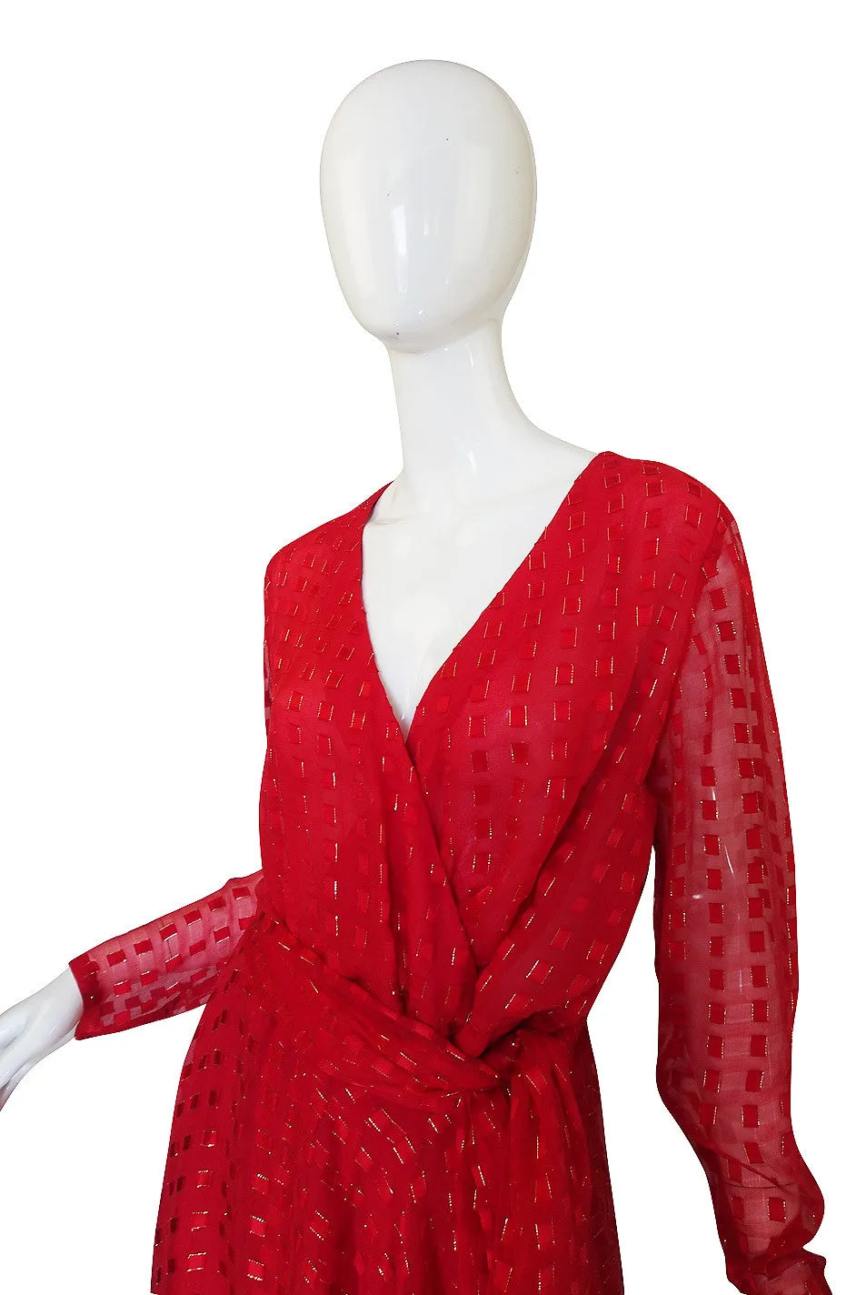1978 Numbered Dior Patron Original Silk Dress Set