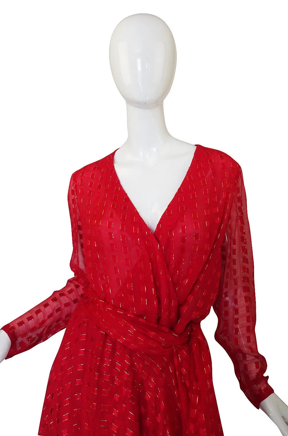 1978 Numbered Dior Patron Original Silk Dress Set