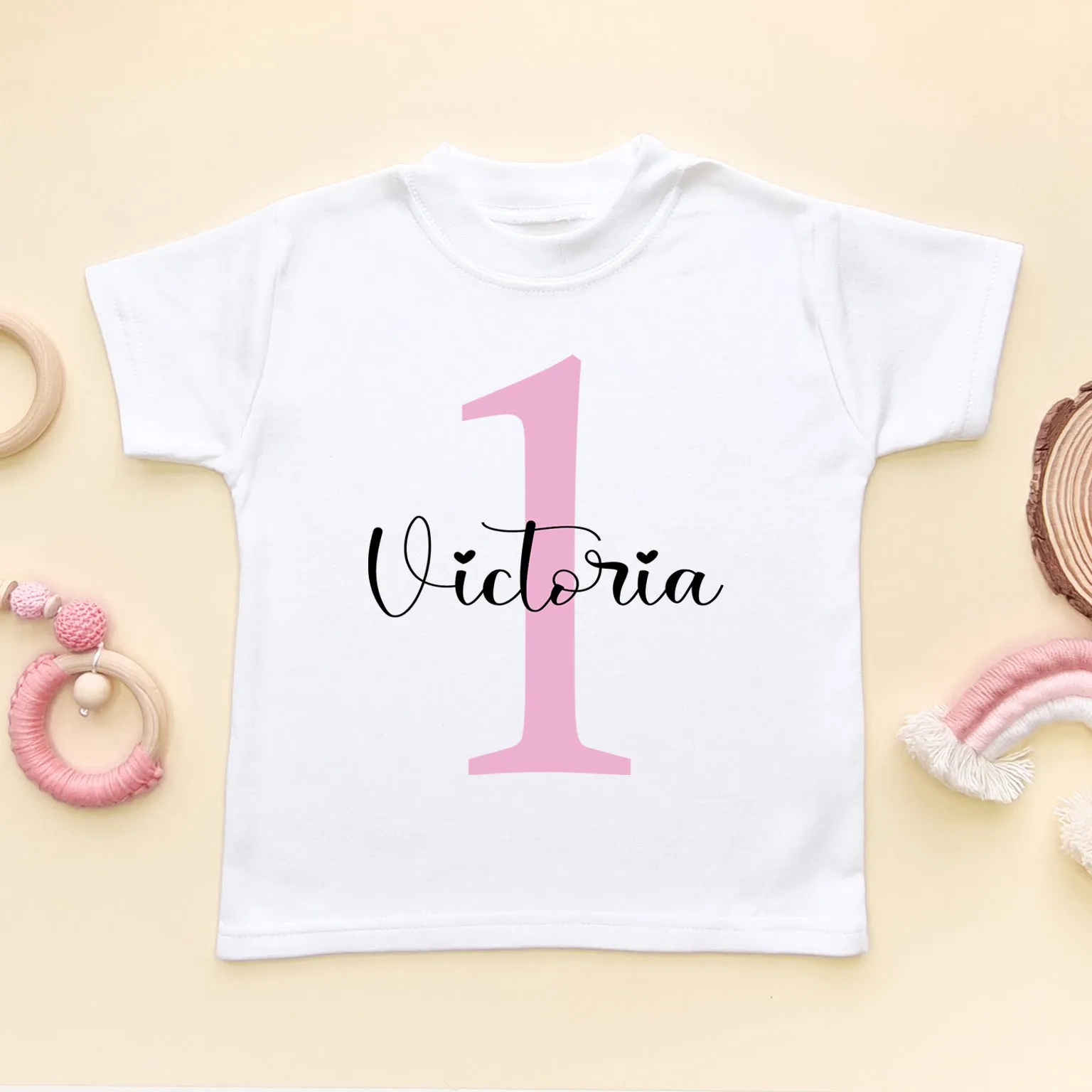 1st Birthday Girl Personalised Toddler & Kids T Shirt