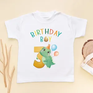 3th Birthday Dino Boy T Shirt