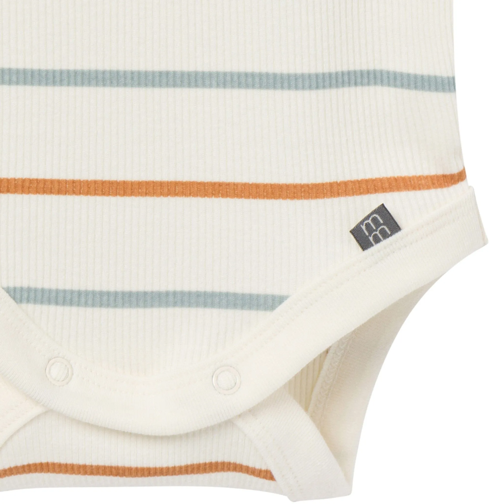 4-Piece Baby Boys Ivory Stripe Short Sleeve Bodysuits and Shorts Set