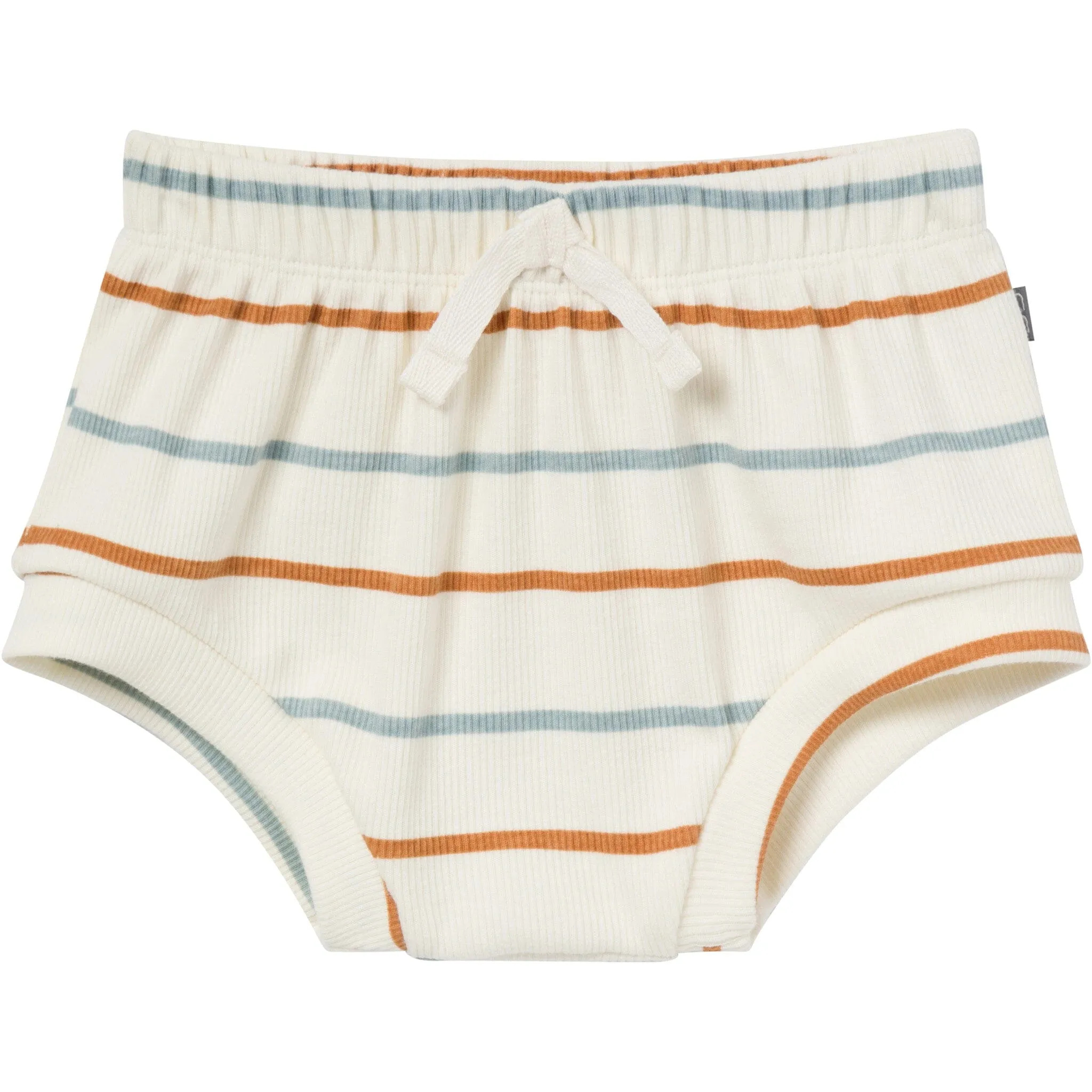 4-Piece Baby Boys Ivory Stripe Short Sleeve Bodysuits and Shorts Set