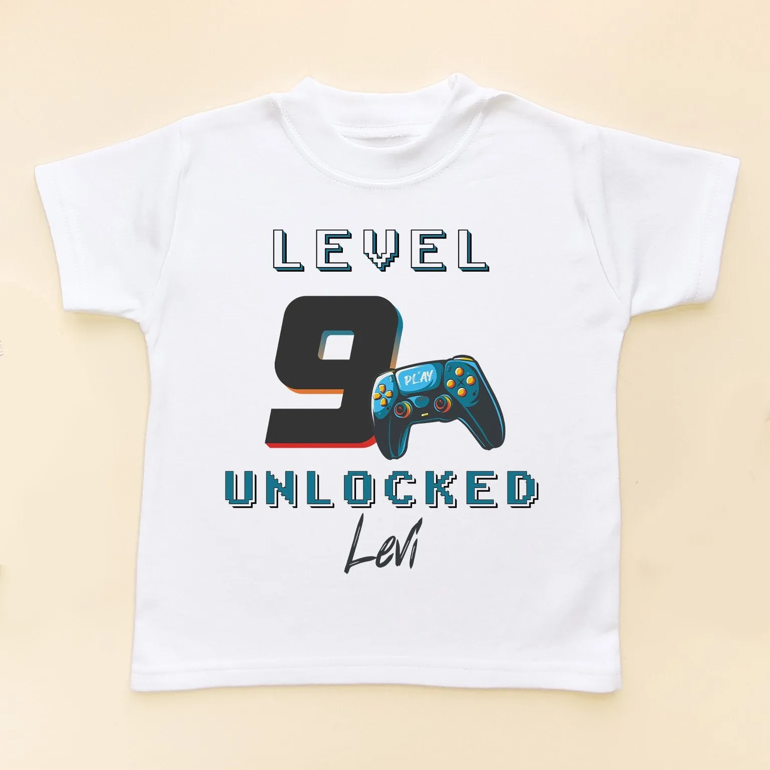 9th Level Unlocked Gamer Birthday Personalised T Shirt