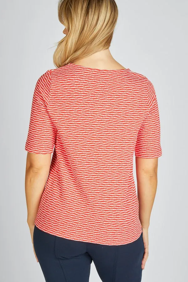 ABSTRACT PRINT T-SHIRT