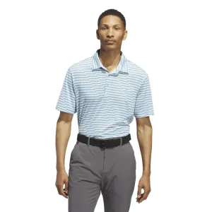 Adidas Ultimate365 Mesh Print Polo - Blue