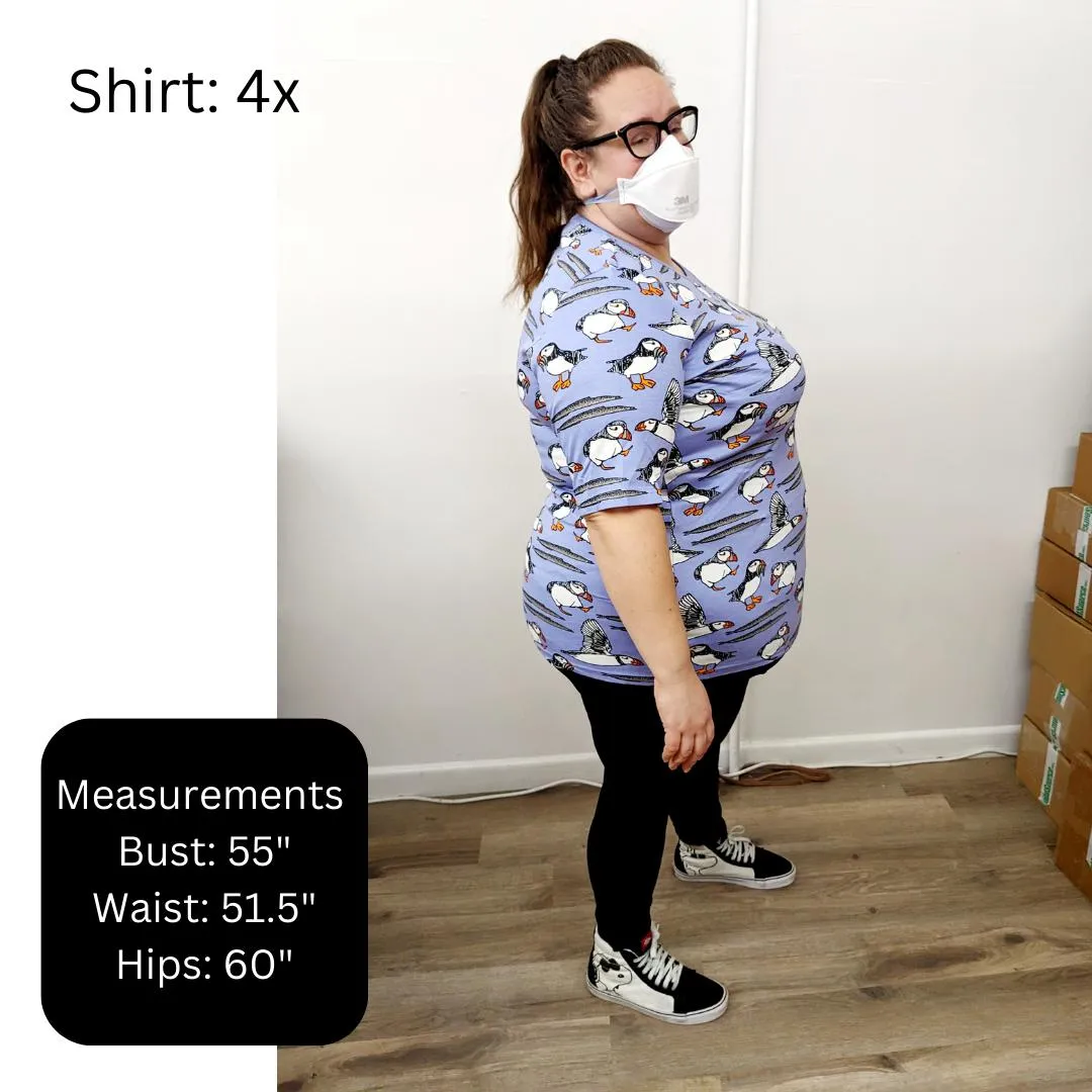 Adult's Campanula - Light Blue Short Sleeve Shirt
