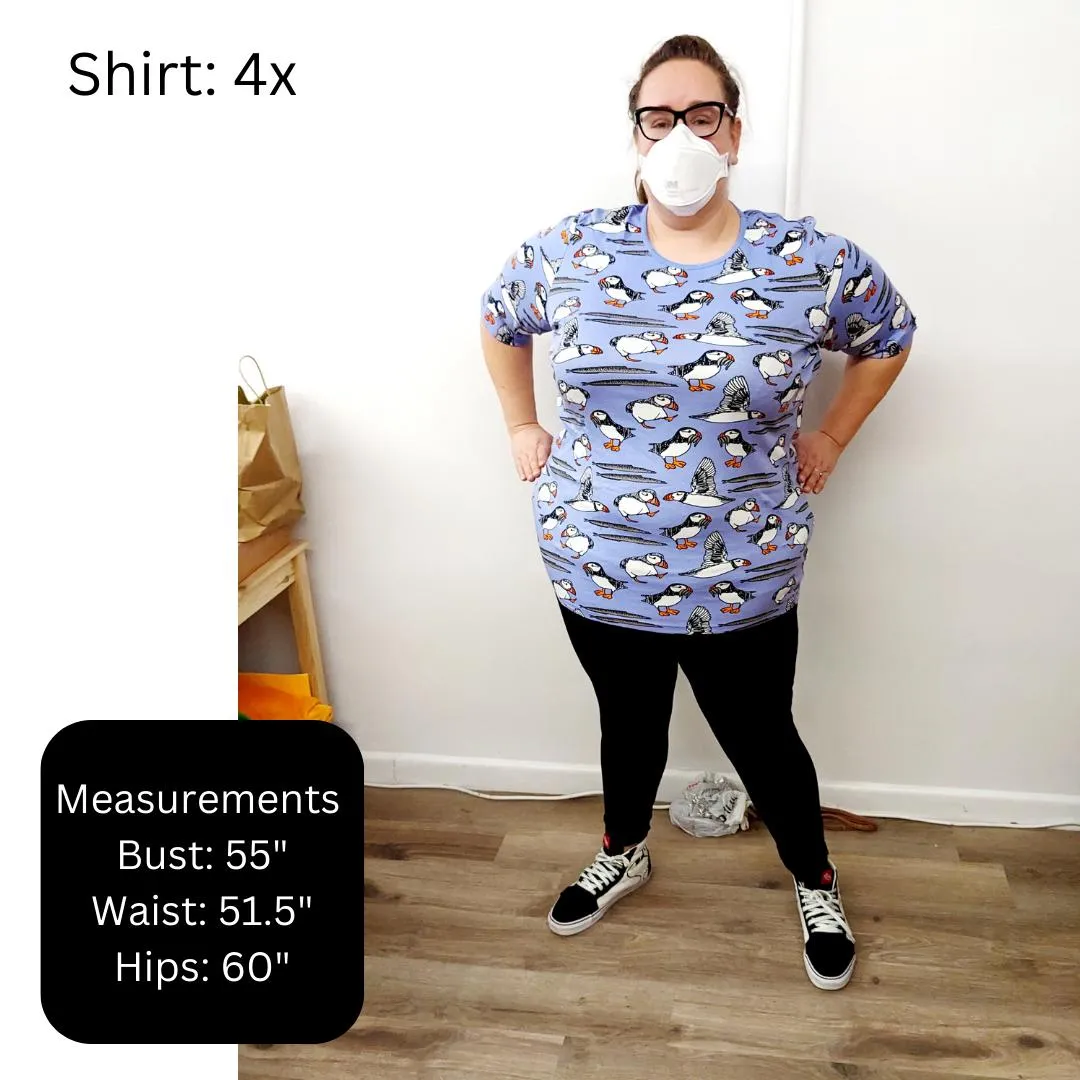 Adult's Campanula - Light Blue Short Sleeve Shirt