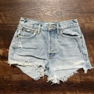 Agolde A026-811 Parker vintage high rise denim jean cutoff shorts jorts Sz 24