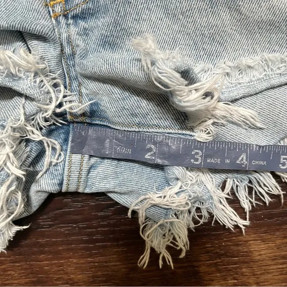 Agolde A026-811 Parker vintage high rise denim jean cutoff shorts jorts Sz 24