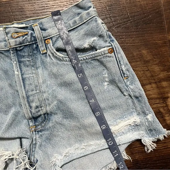 Agolde A026-811 Parker vintage high rise denim jean cutoff shorts jorts Sz 24