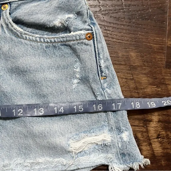 Agolde A026-811 Parker vintage high rise denim jean cutoff shorts jorts Sz 24