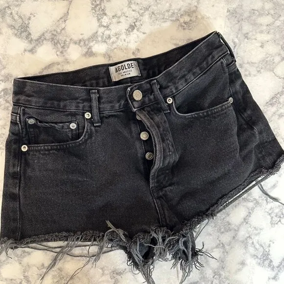 AGOLDE Parker Vintage Cut Off Short in Tidal