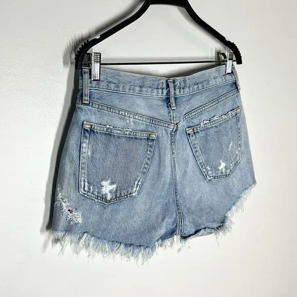 Agolde Sz 28 Parker Vintage Distressed Jean Cutoff Shorts