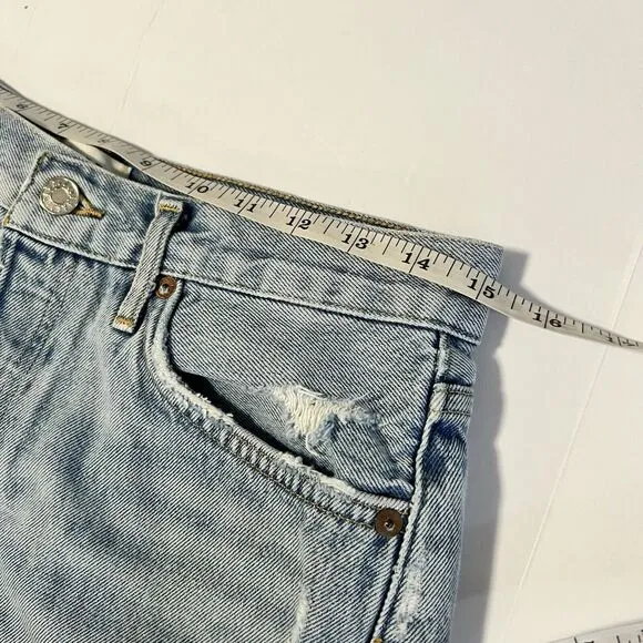 Agolde Sz 28 Parker Vintage Distressed Jean Cutoff Shorts