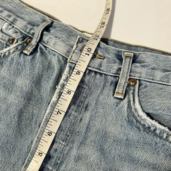 Agolde Sz 28 Parker Vintage Distressed Jean Cutoff Shorts