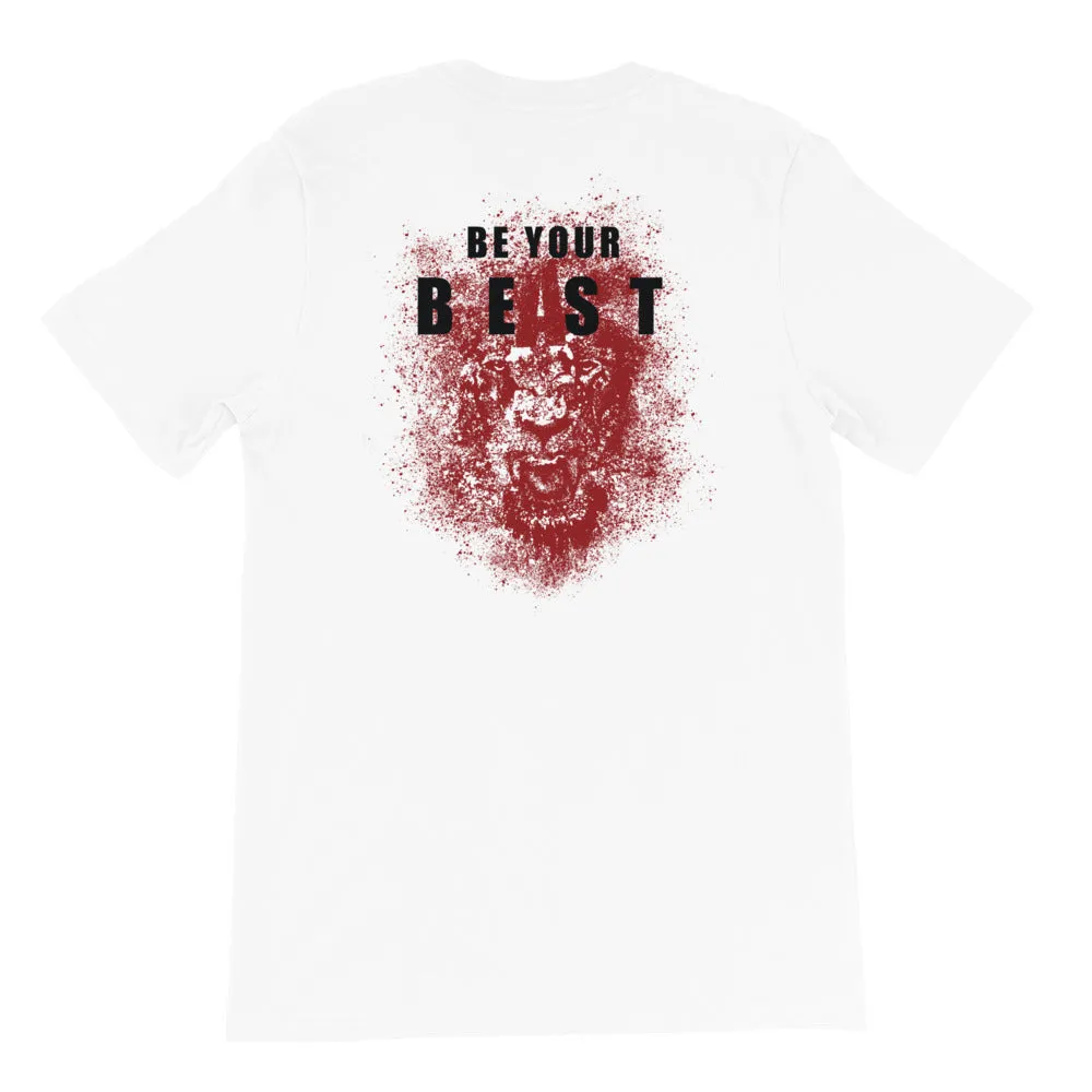 And Still Champion on front, Be Your Beast on back, men's T-shirt