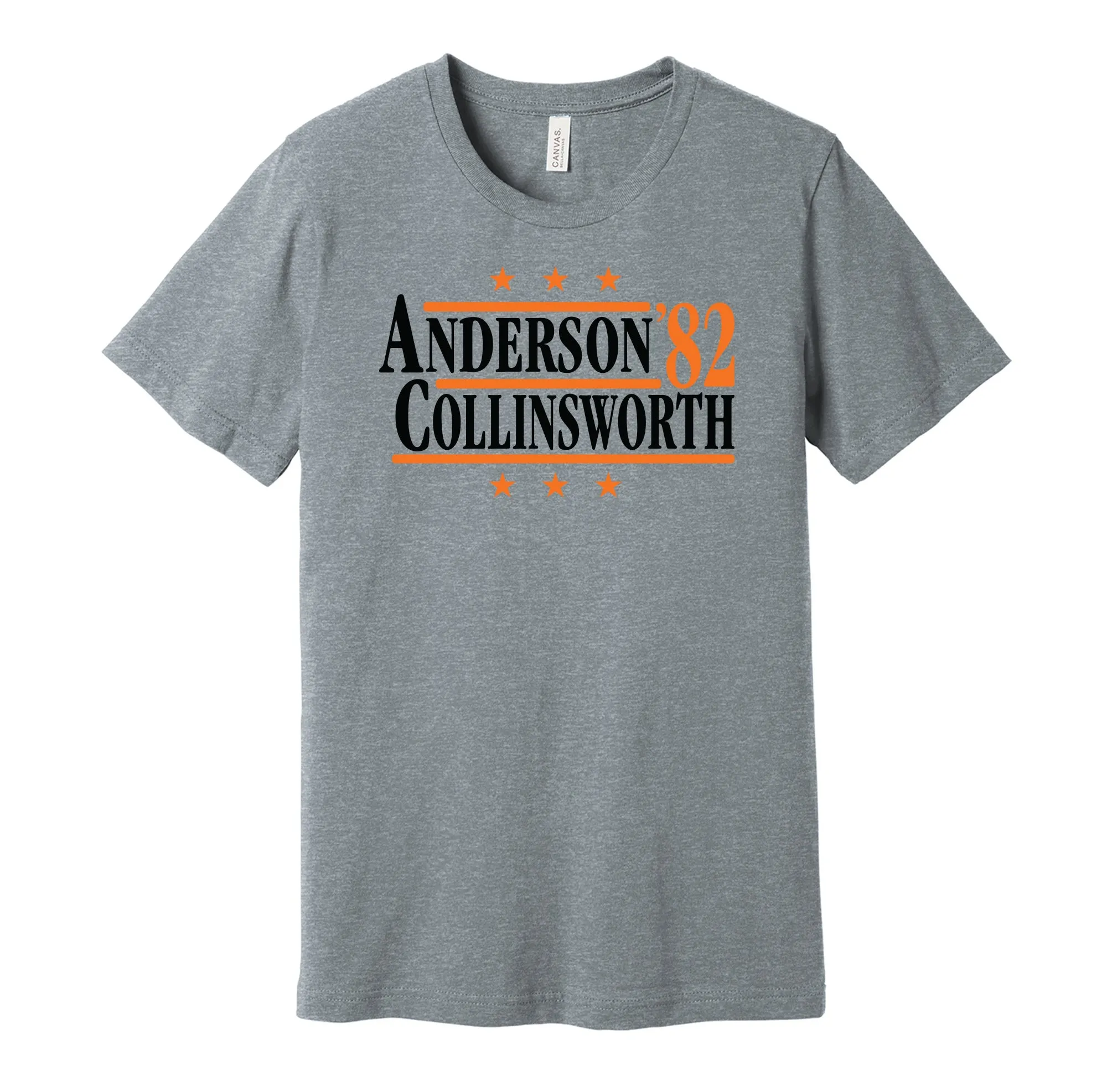 Anderson & Collinsworth '82 - Cincinnati Ohio Legends Political Campaign Parody T-Shirt - Hyper Than Hype Shirts