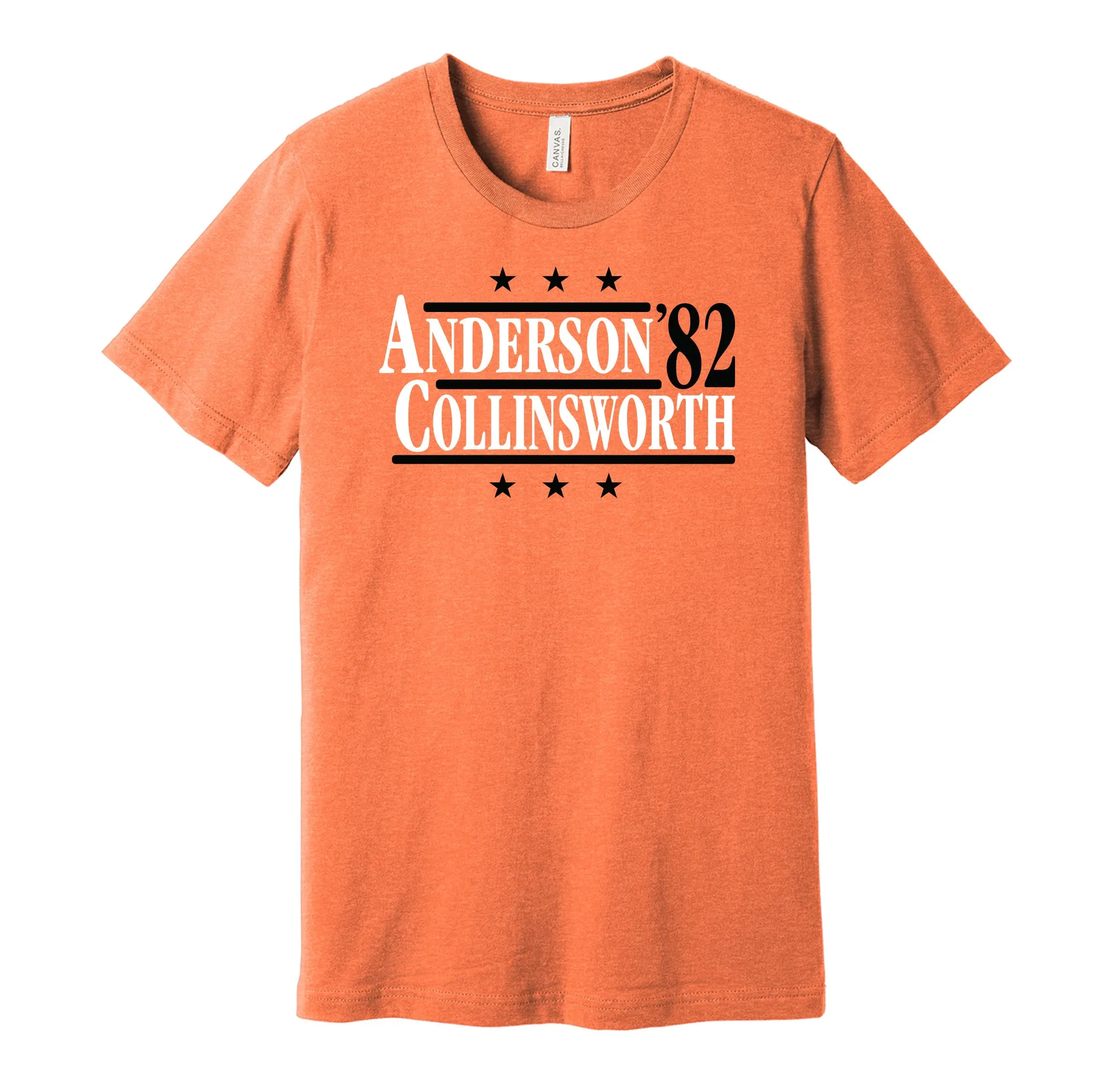 Anderson & Collinsworth '82 - Cincinnati Ohio Legends Political Campaign Parody T-Shirt - Hyper Than Hype Shirts