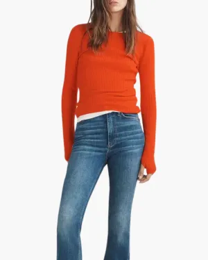 AUDRINA CREW IN RED