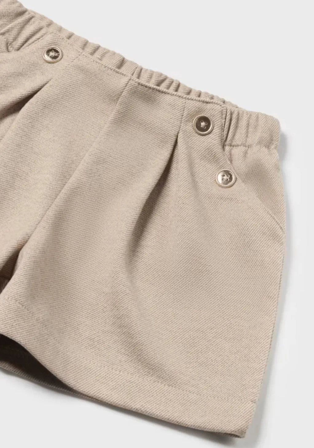 Baby Girls Beige Shorts
