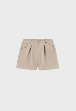 Baby Girls Beige Shorts