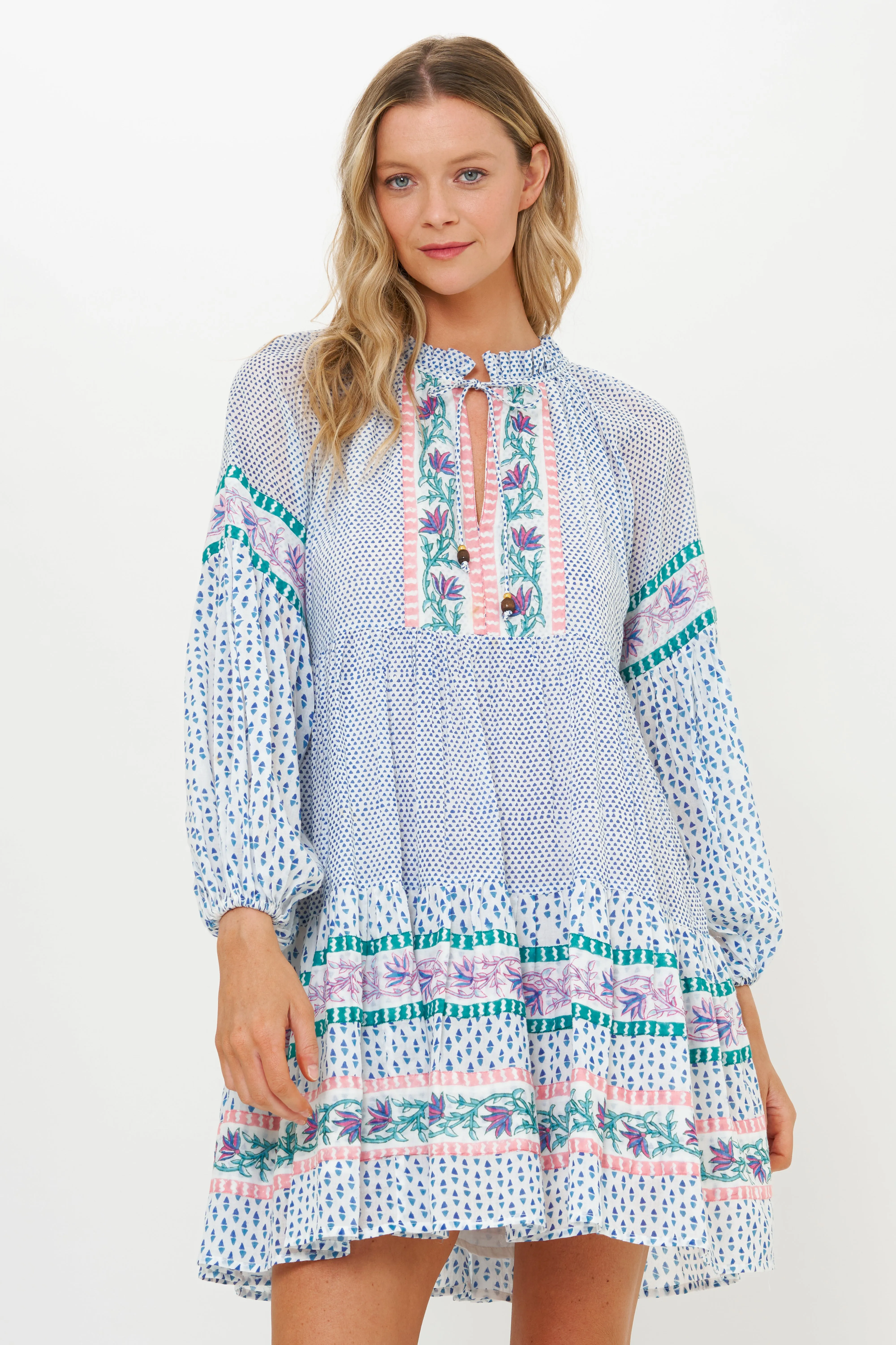Balloon Sleeve Short- Jungi Blue
