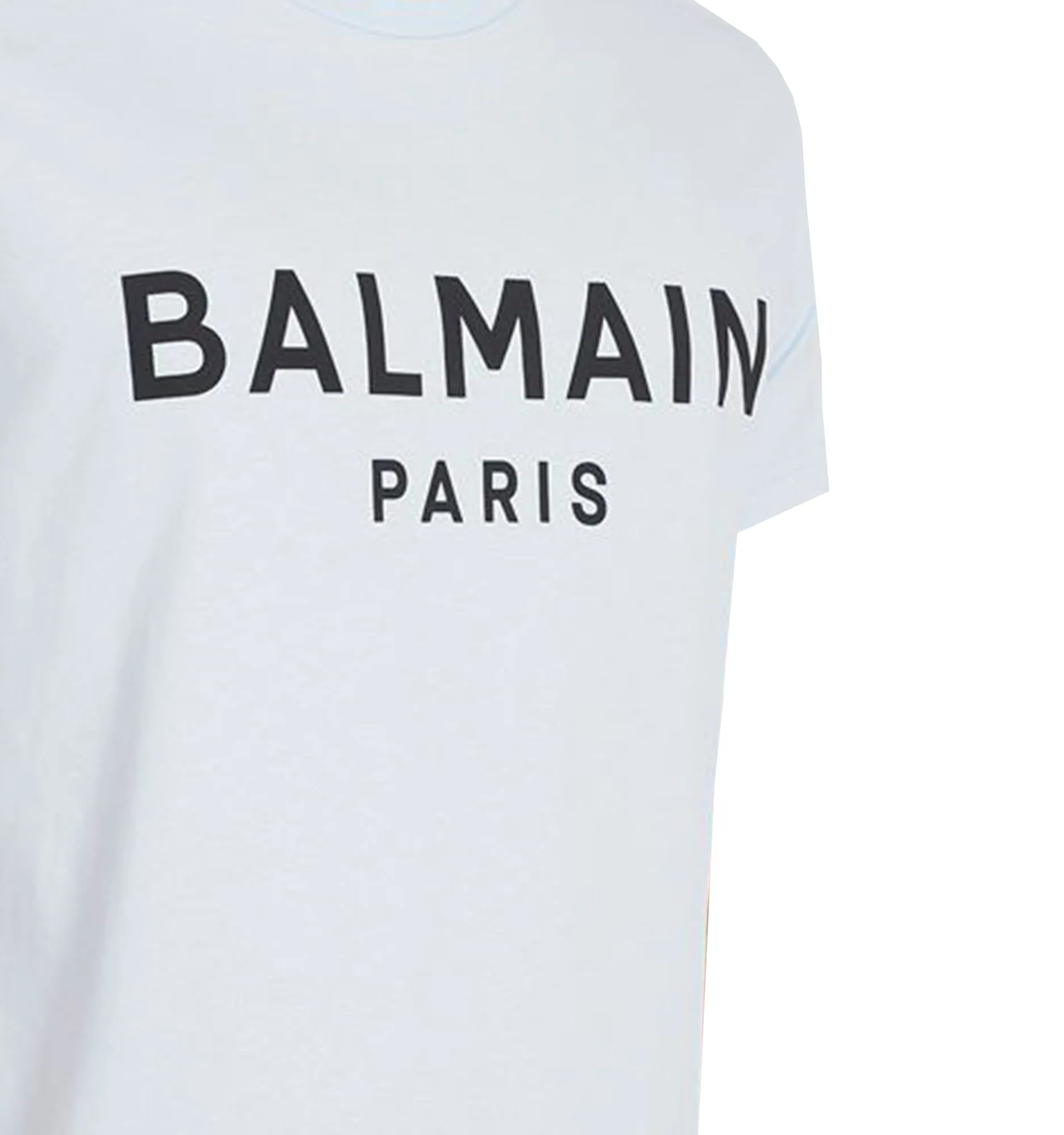 Balmain Logo SS Tee - Light Blue