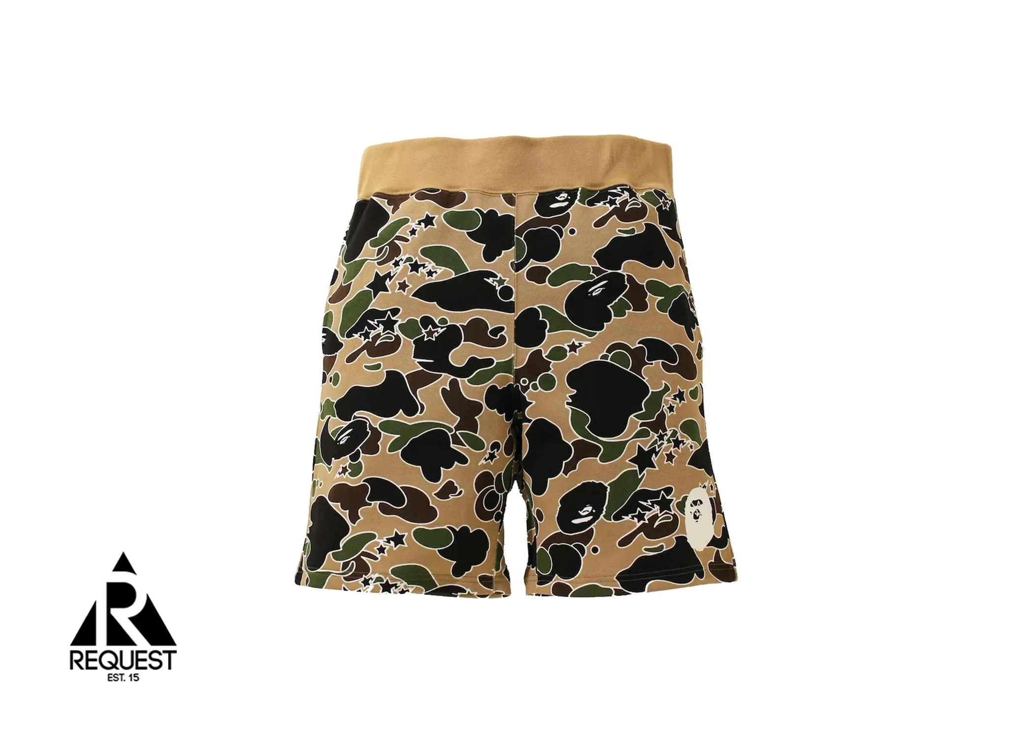Bapesta Camo Shorts "Tan"