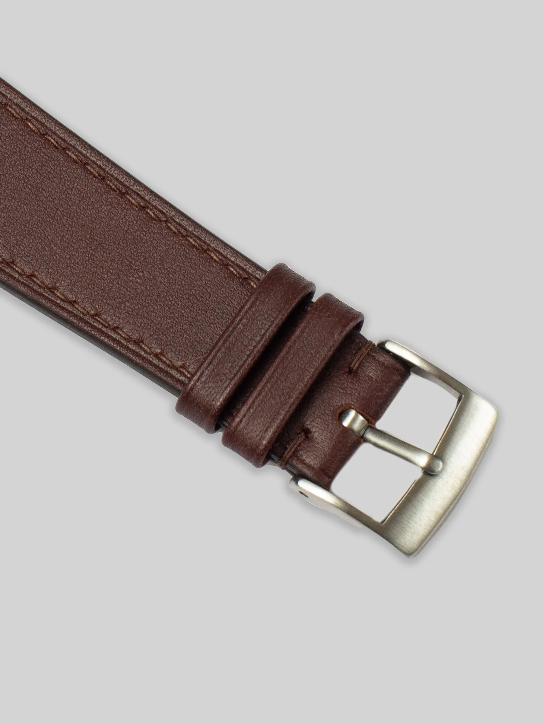 Barenia Leather Watch Strap - Dark Brown
