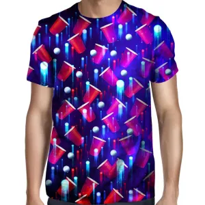 Beer Pong Red White And Blue T-Shirt