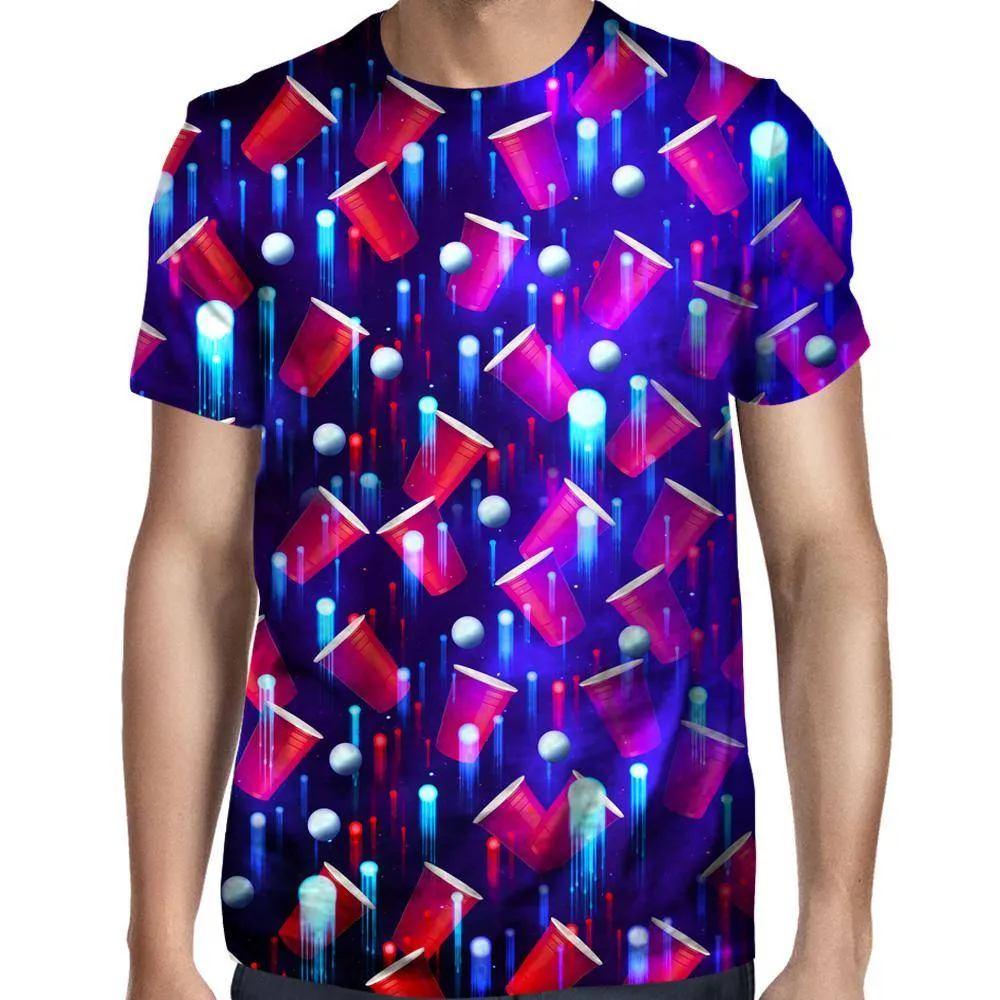 Beer Pong Red White And Blue T-Shirt