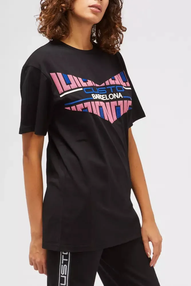 Black Cotton Women's T-Shirt