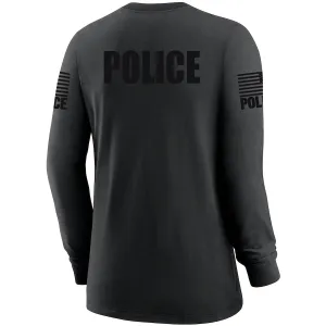 Black Police Women's Shirt - Long Sleeve (Black)