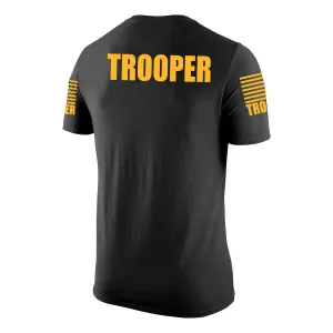 Black Trooper Men's Shirt - Short Sleeve (Golden Yellow)