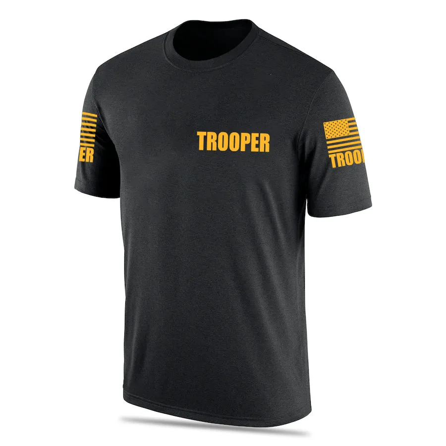 Black Trooper Men's Shirt - Short Sleeve (Golden Yellow)