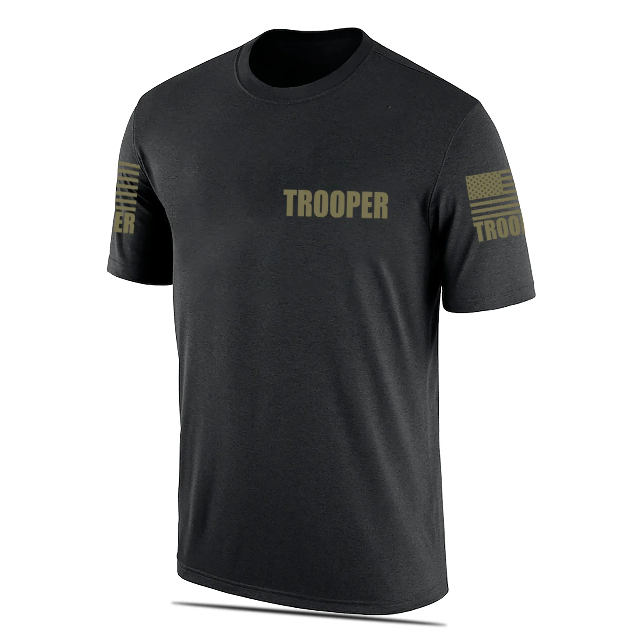 Black Trooper Men's Shirt - Short Sleeve (Green)