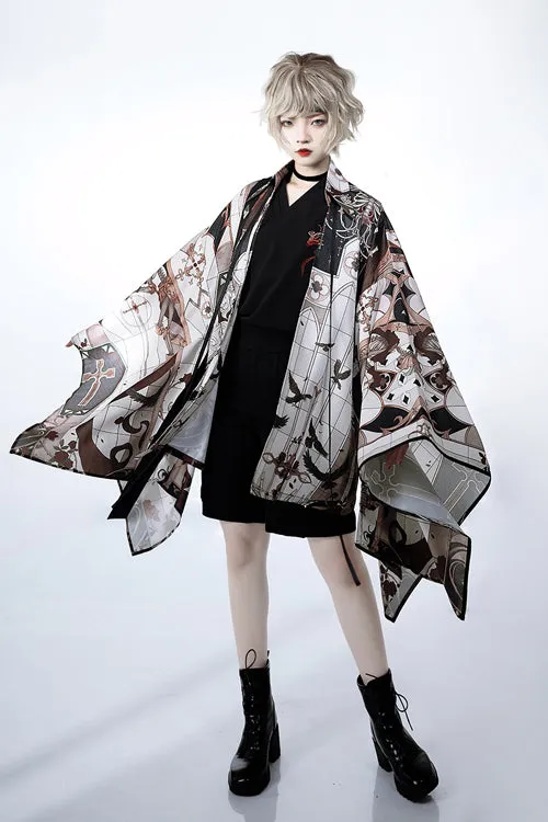 Black Vintage Night Command Rose Thorns Embroidery Ouji Lolita Shorts