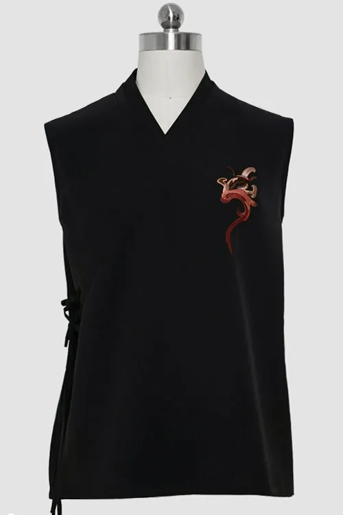 Black Vintage Night Command Rose Thorns Embroidery Ouji Lolita Shorts