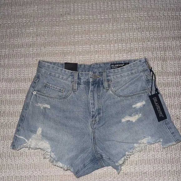 Blank NYC Bundle of Two NWT Size 27 Shorts (Blue Jean and Black)