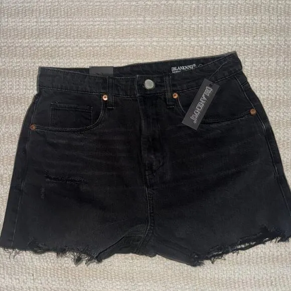 Blank NYC Bundle of Two NWT Size 27 Shorts (Blue Jean and Black)