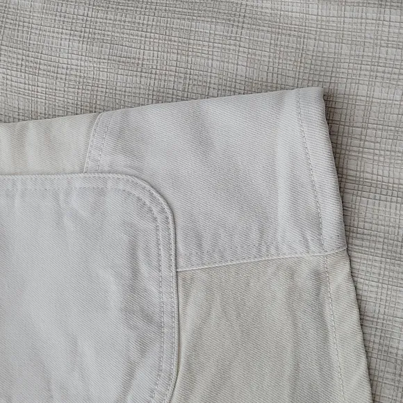 BLDWN cream/white high rise shorts NWT
