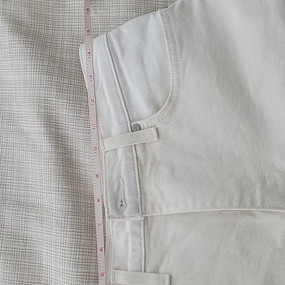 BLDWN cream/white high rise shorts NWT