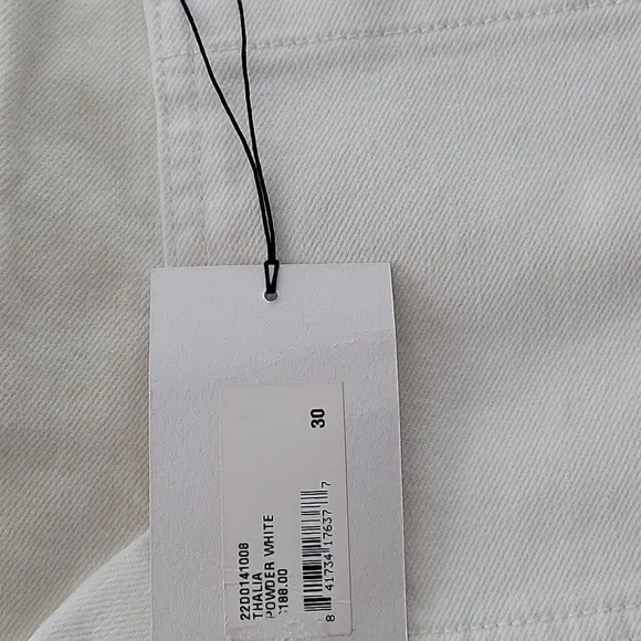 BLDWN cream/white high rise shorts NWT