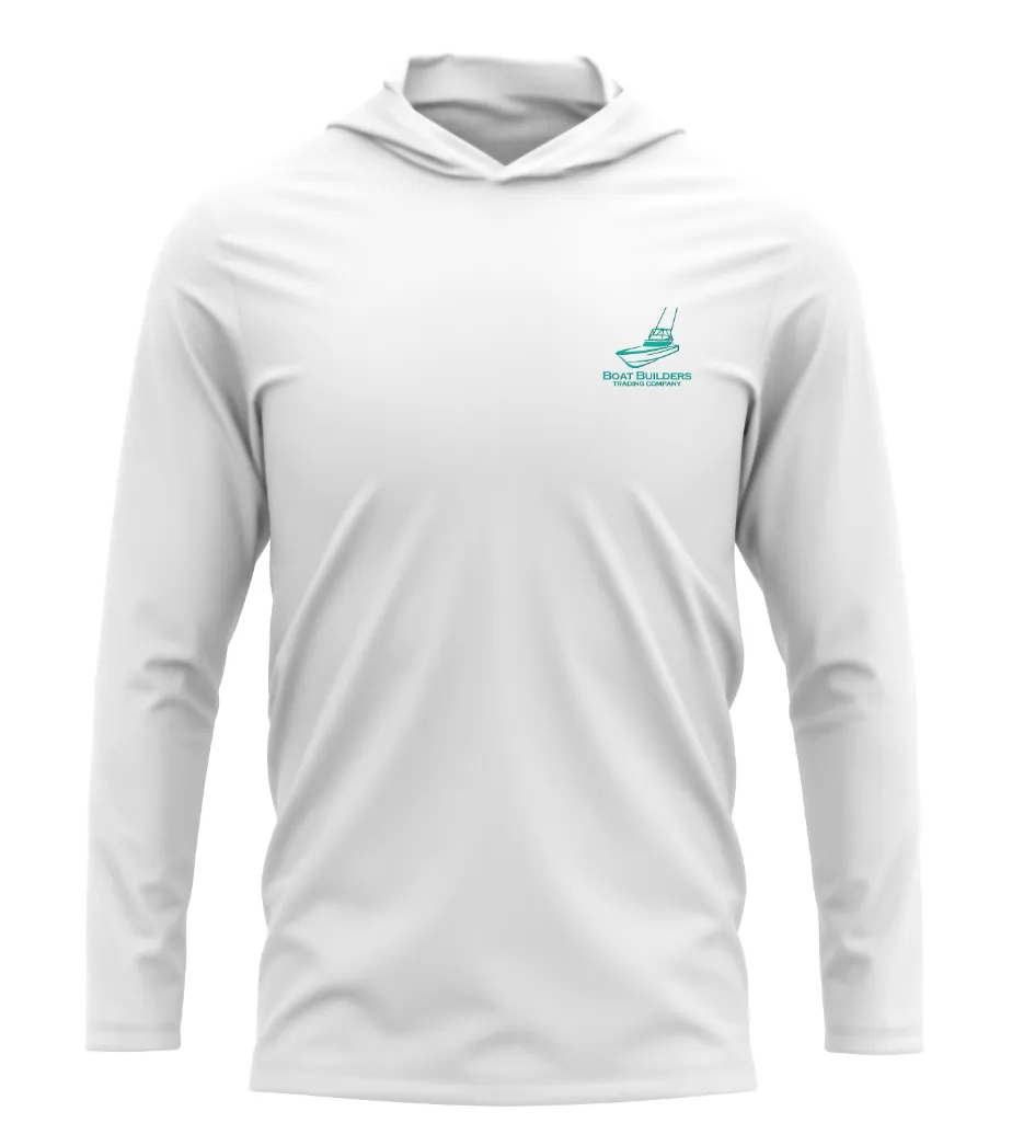 Boat Builders Trading Co. Performance Long Sleeve Hoodie - Green Hull